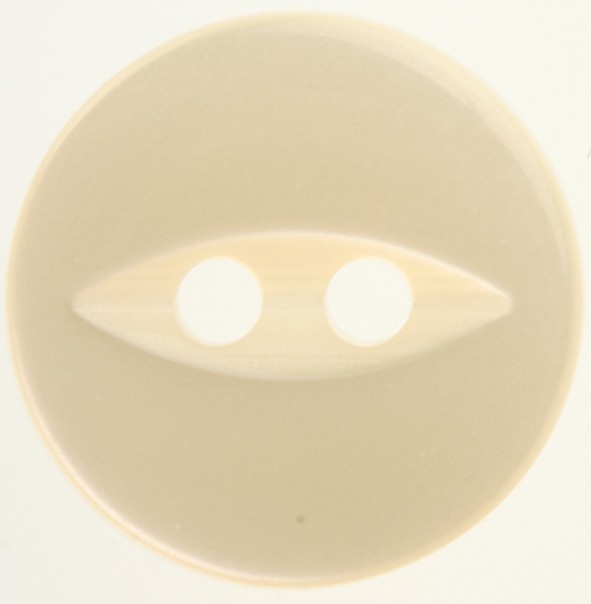 Fisheye Cream Button 14mm